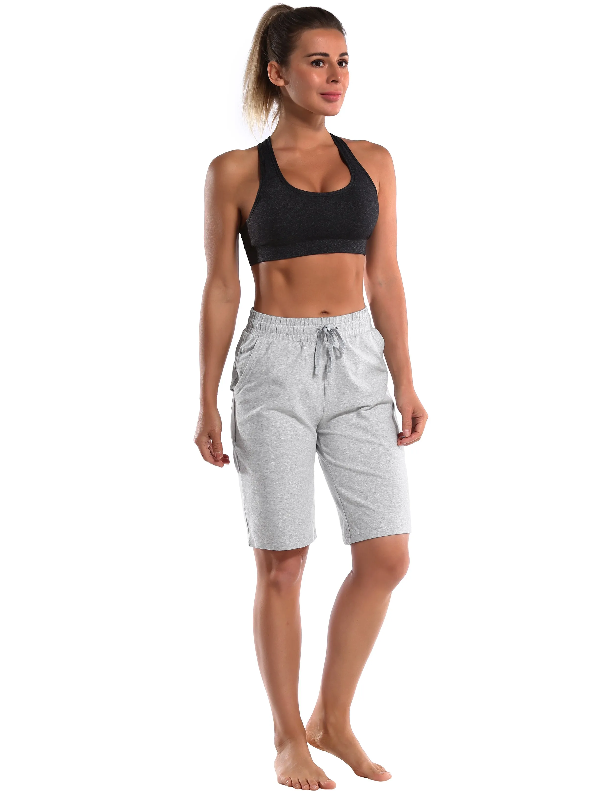 10" Joggers Shorts heathergray_Biking