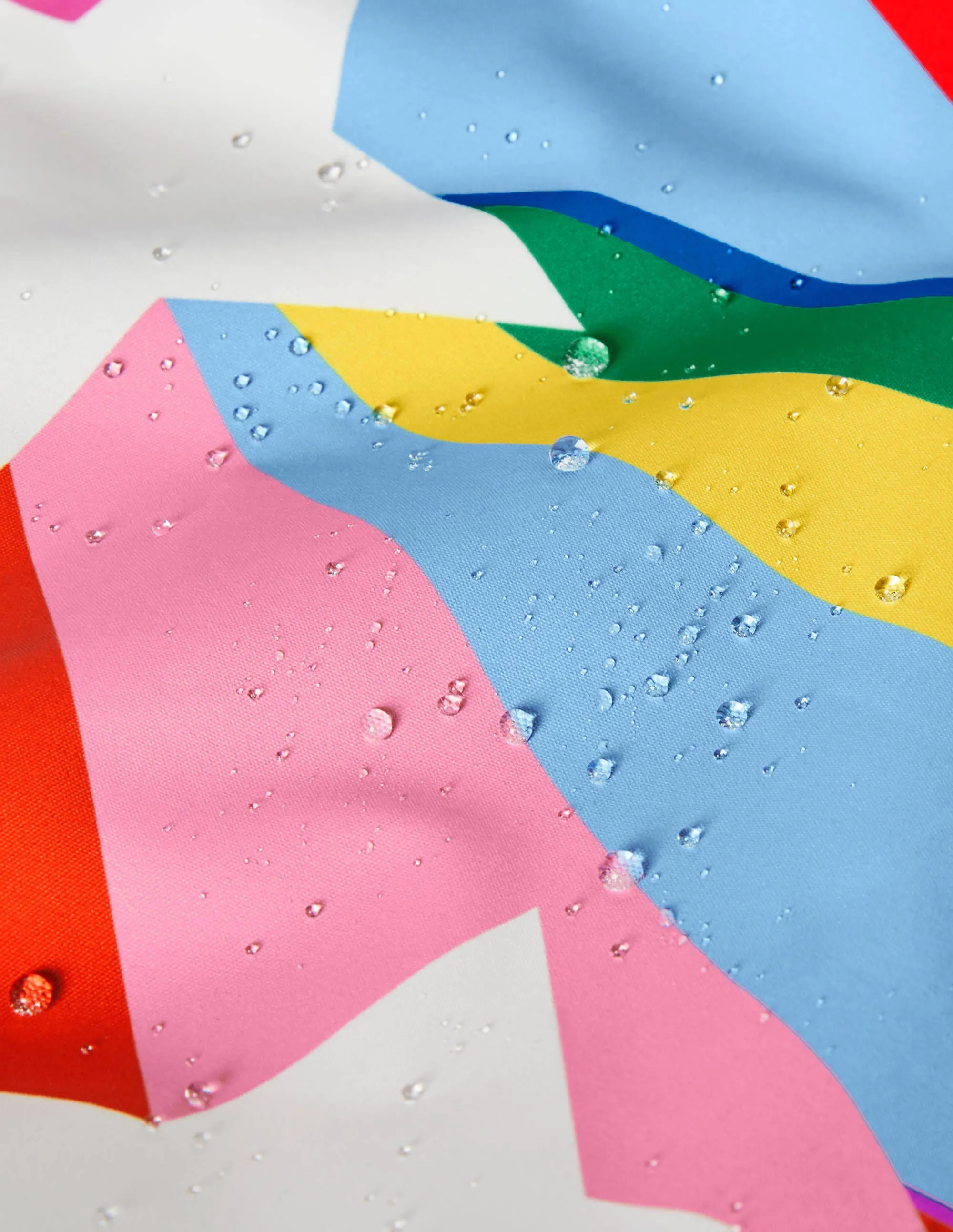All-Weather Waterproof Jacket-Surfboard Blue Rainbow Star