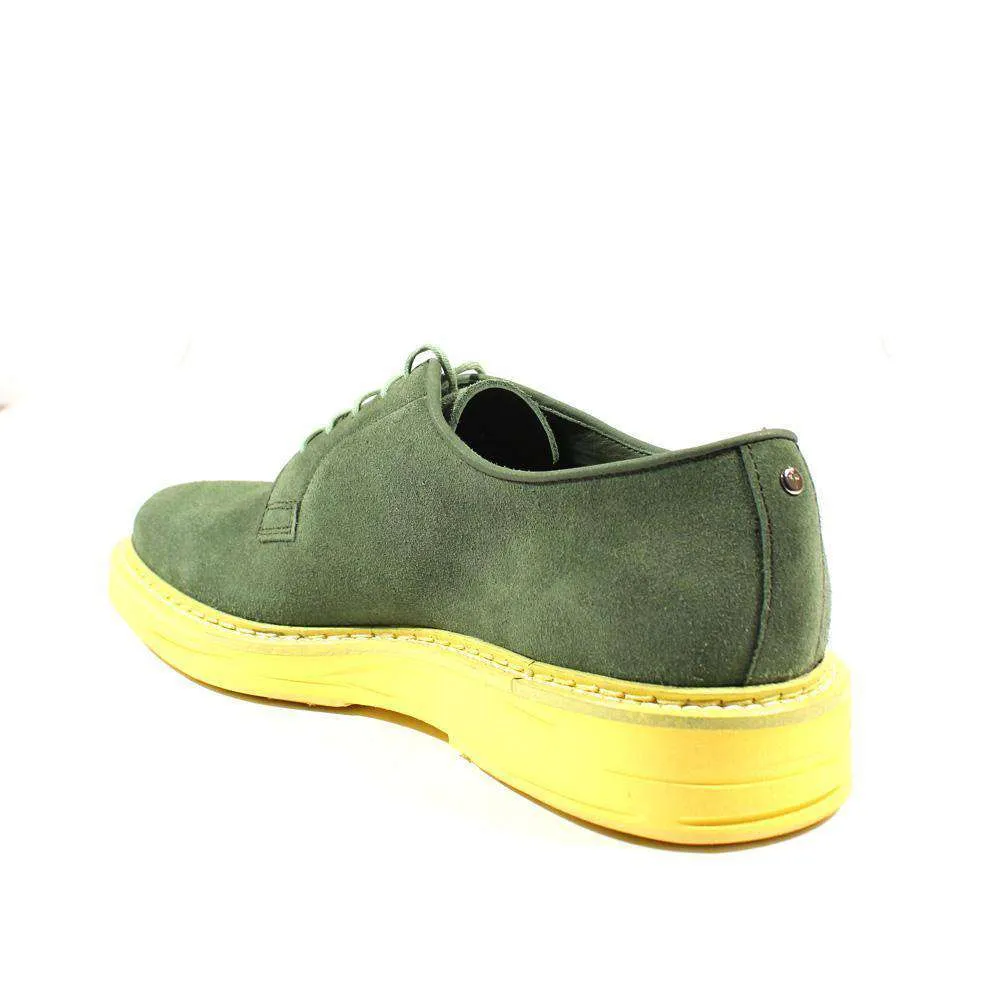 Cesare Paciotti Luxury Italian Men's Designer Shoes Vit Rovesciato Suede Kiwi Oxfords (CPM2401)