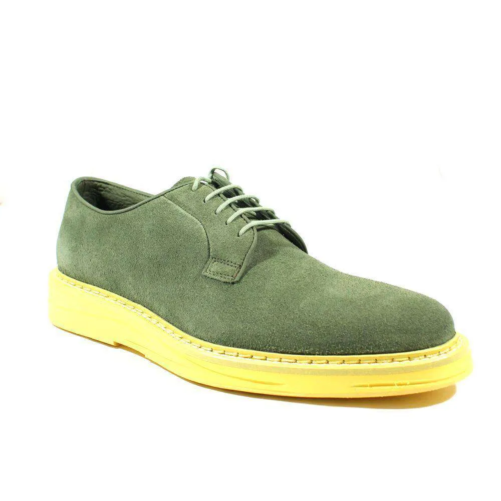 Cesare Paciotti Luxury Italian Men's Designer Shoes Vit Rovesciato Suede Kiwi Oxfords (CPM2401)