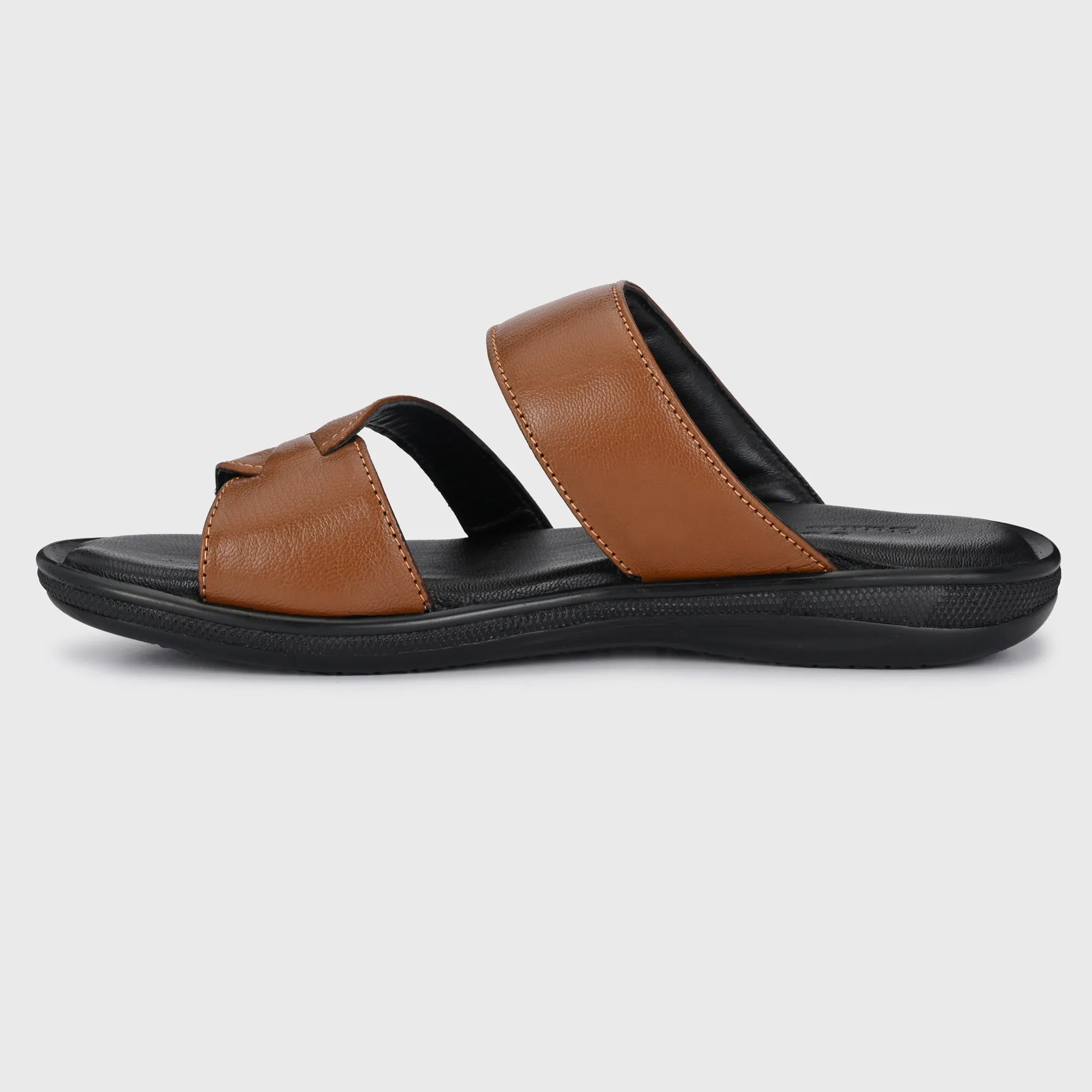 Classic Leather Slippers with a Modern Twist for Men's