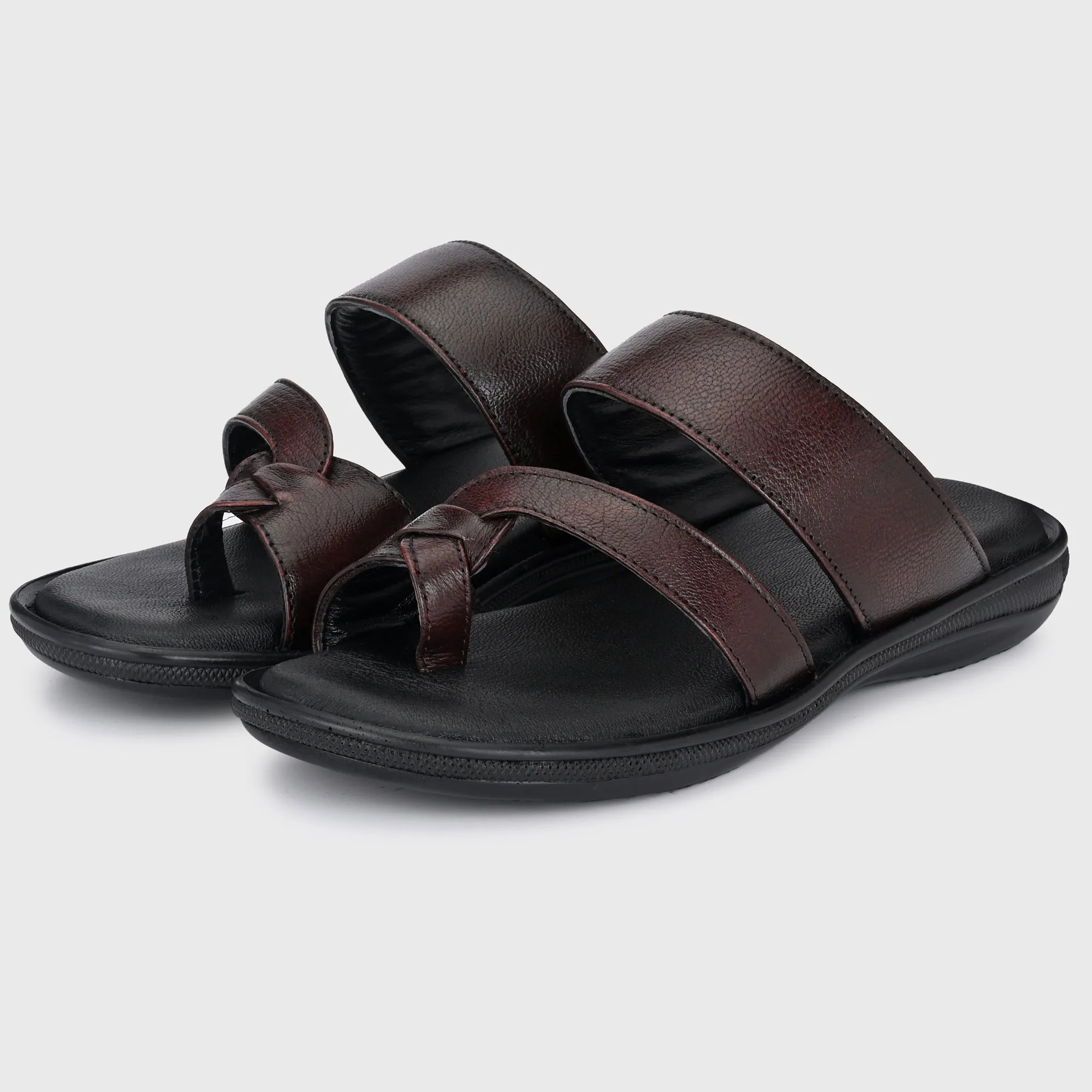 Classic Leather Slippers with a Modern Twist for Men's
