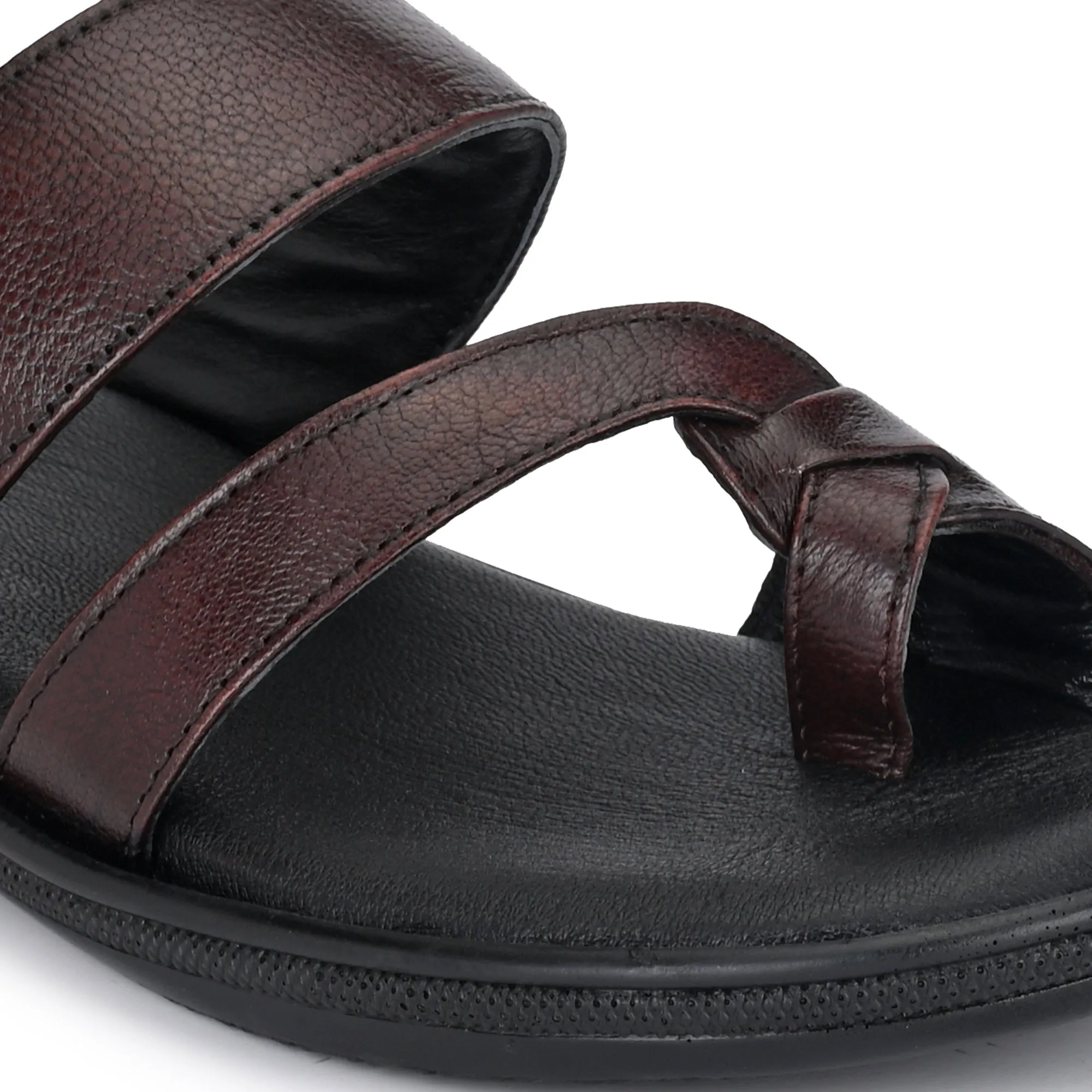 Classic Leather Slippers with a Modern Twist for Men's