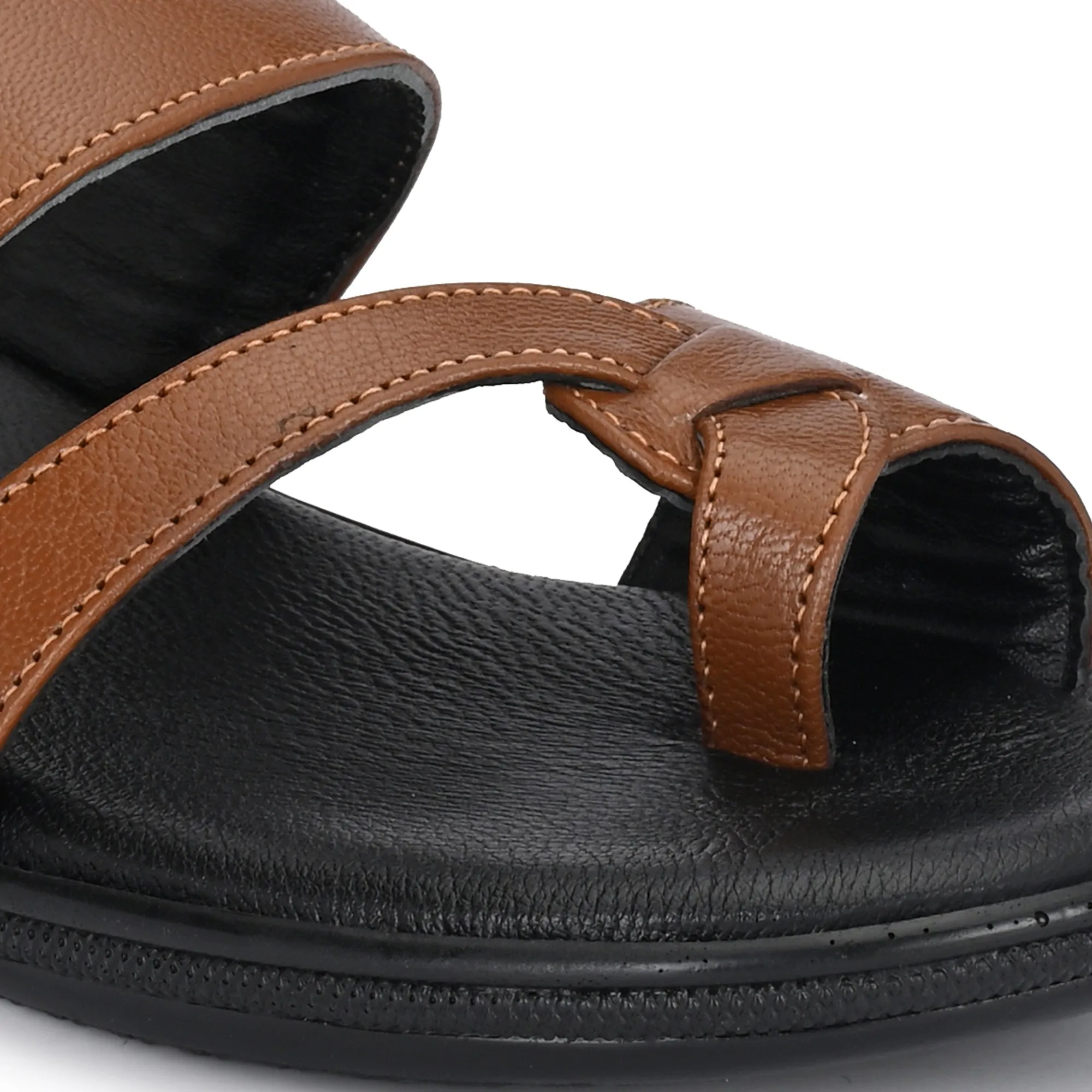 Classic Leather Slippers with a Modern Twist for Men's