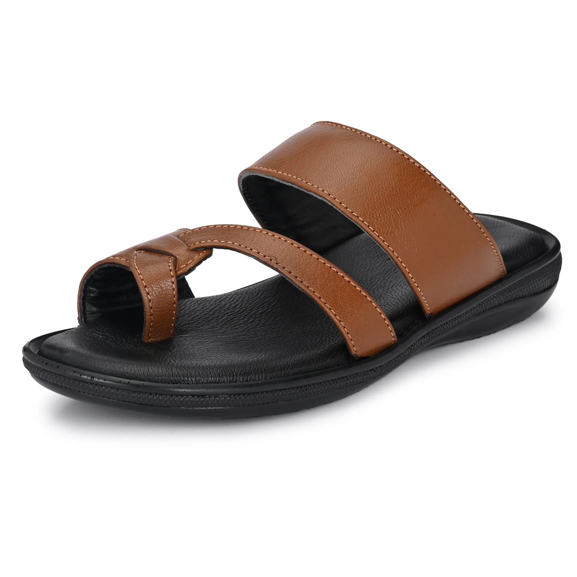 Classic Leather Slippers with a Modern Twist for Men's