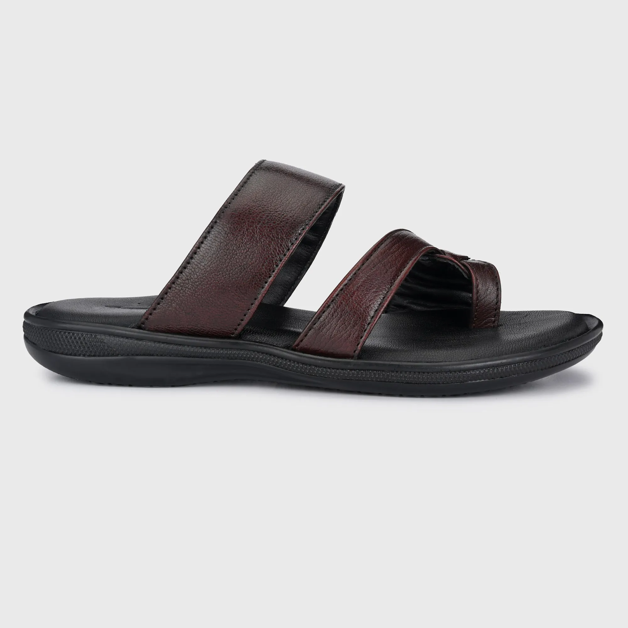 Classic Leather Slippers with a Modern Twist for Men's