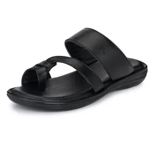 Classic Leather Slippers with a Modern Twist for Men's