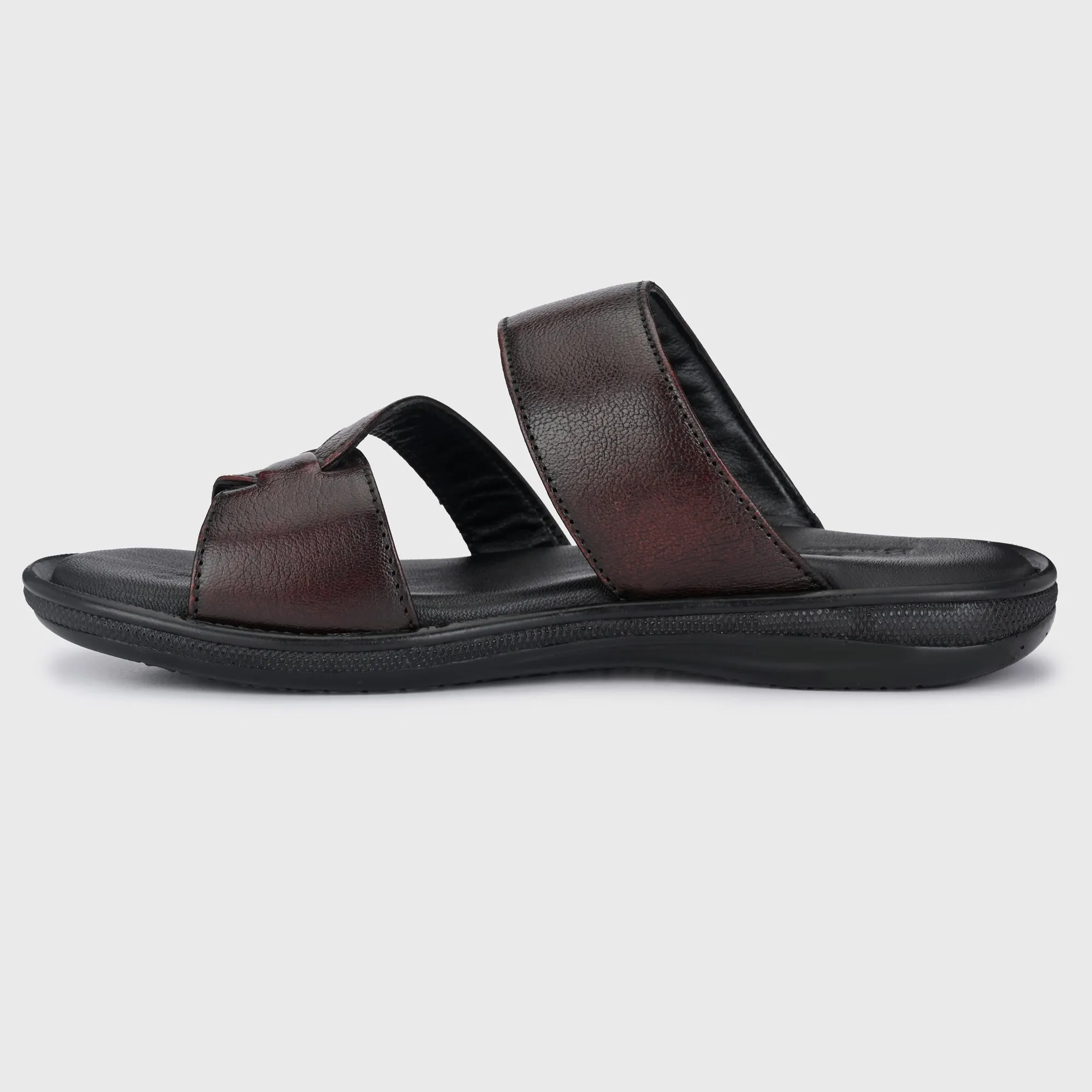 Classic Leather Slippers with a Modern Twist for Men's
