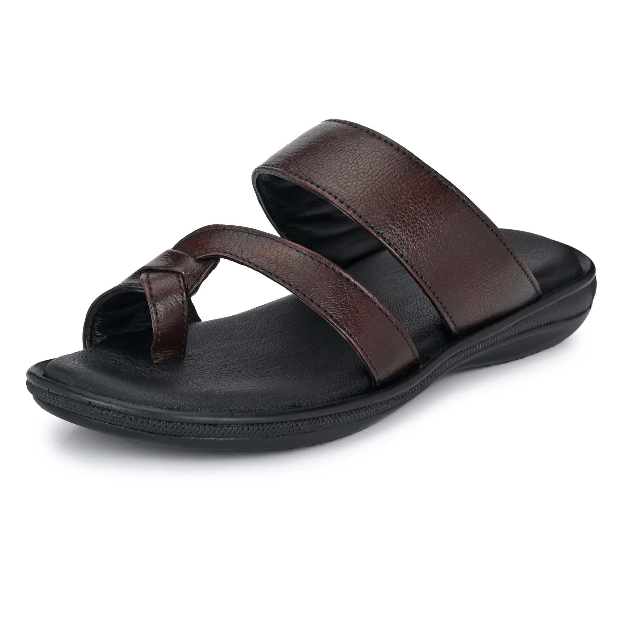 Classic Leather Slippers with a Modern Twist for Men's
