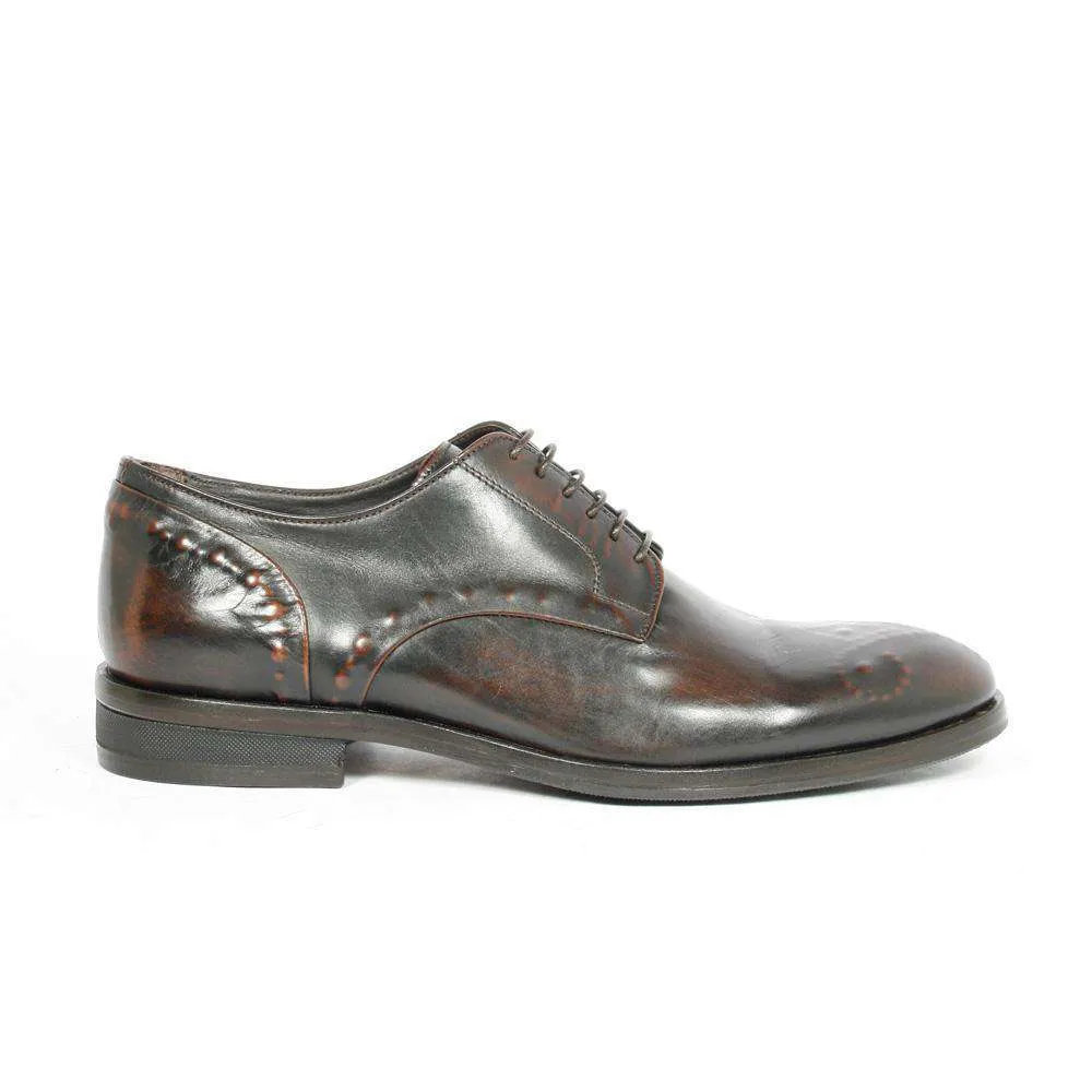 Corvari Men's Gioia Curry Brown Oxfords (COR1010)