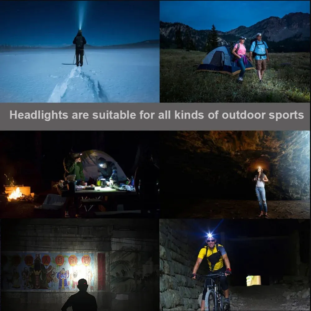 Cycle Zone High-power LED Headlight Portable 2T6 Long-range Headlamps Night Fishing Camping Hiking Outdoor Lighting Facility