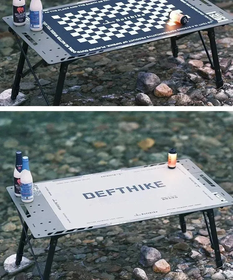 Difeike Outdoor Table Mat Camping Chicken Rolls Table Three Piece Table Mat Anti Slip Wear Resistant Easy To Clean Portable