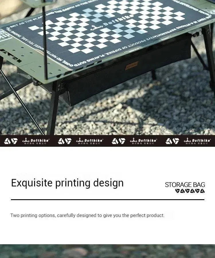 Difeike Outdoor Table Mat Camping Chicken Rolls Table Three Piece Table Mat Anti Slip Wear Resistant Easy To Clean Portable