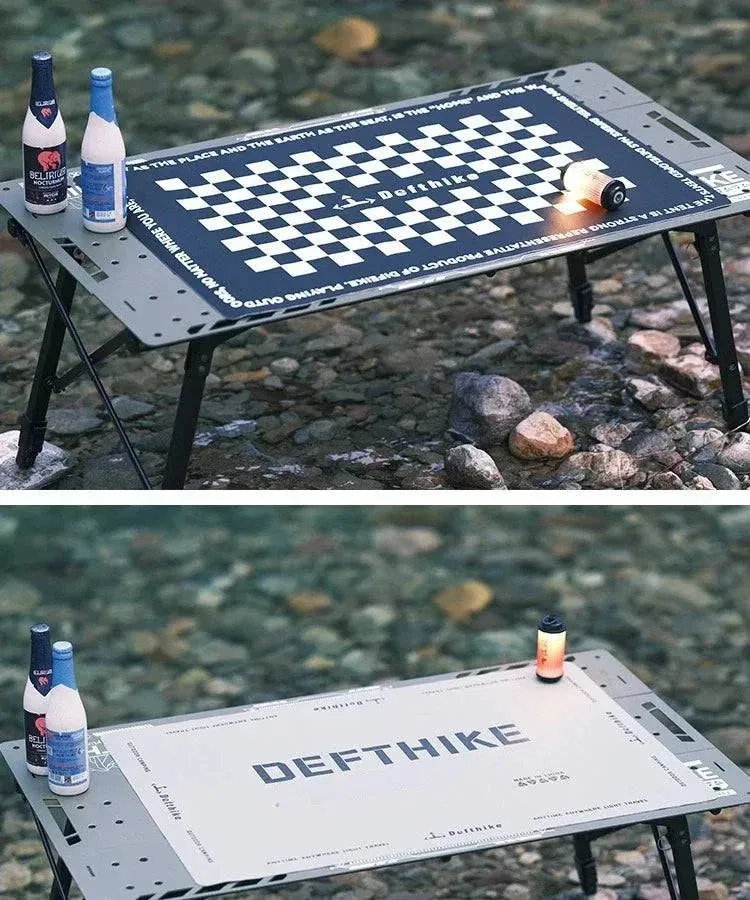 Difeike Outdoor Table Mat Camping Chicken Rolls Table Three Piece Table Mat Anti Slip Wear Resistant Easy To Clean Portable