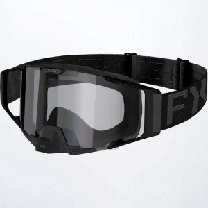 FXR Combat Cold Stop Clear Goggle Black Ops
