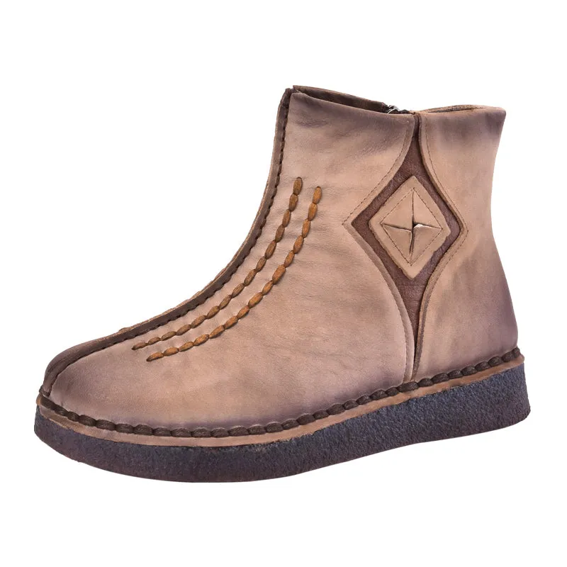Genuine Leather Handmade Retro Boots | Gift Shoes