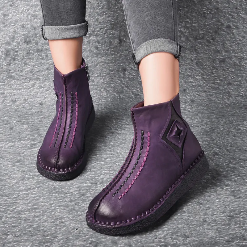 Genuine Leather Handmade Retro Boots | Gift Shoes