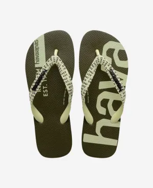 HAVAIANAS TOP LOGOMANIA MID TECH - BLACK