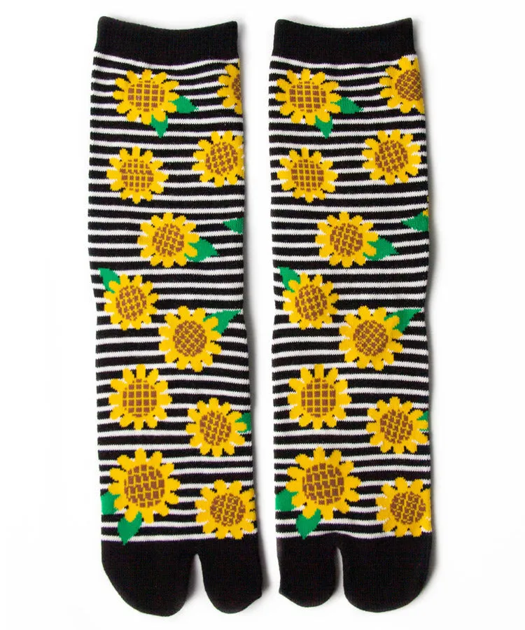 Himawari Tabi Socks / High Quality Sun flower Japanese Socks