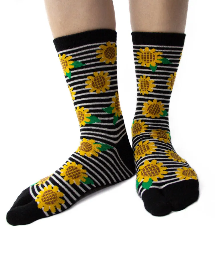 Himawari Tabi Socks / High Quality Sun flower Japanese Socks