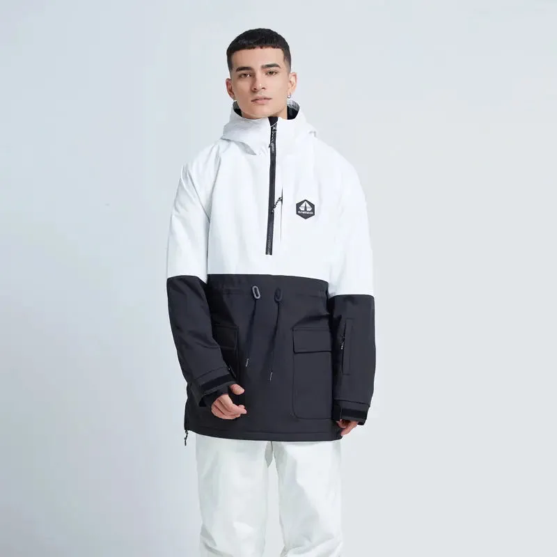 Hotian Hooded Men Snowboard Anorak Insulated Jacket