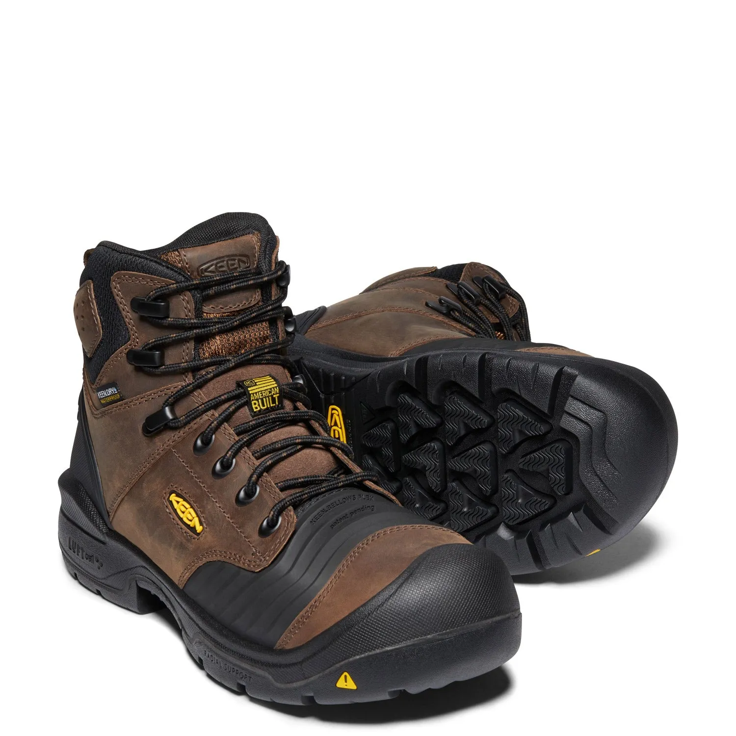 KEEN Utility Men's Portland 6" Waterproof Carbon Fiber Toe Work Boot