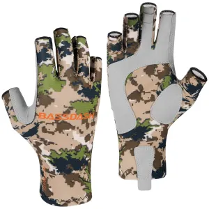 Men's Altimate UPF 50  Sun Protection Fingerless Fishing Gloves
