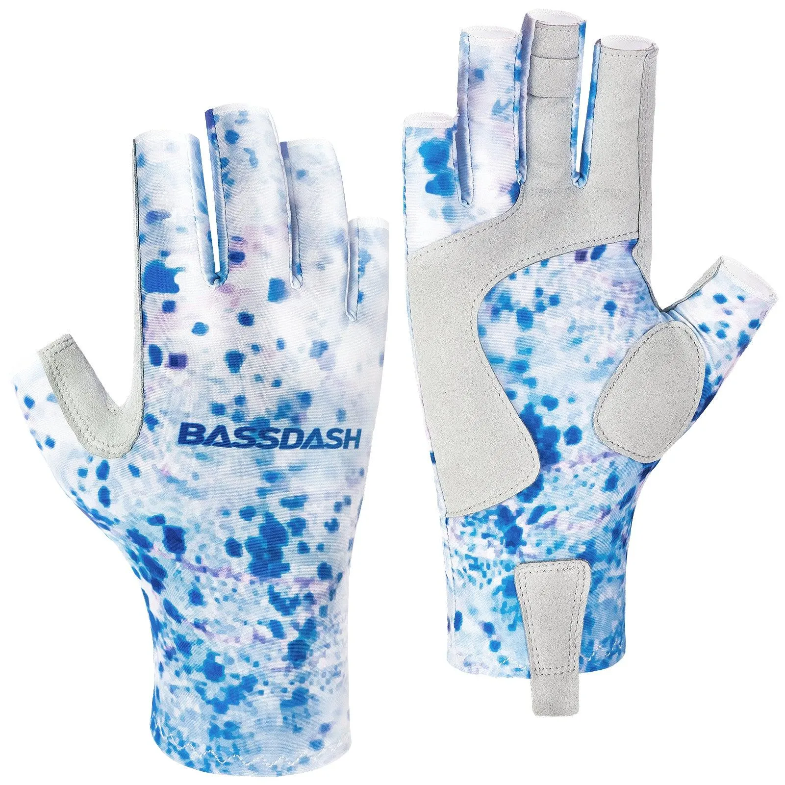 Men's Altimate UPF 50  Sun Protection Fingerless Fishing Gloves