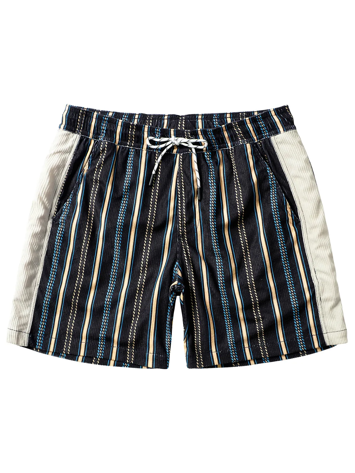 Men's Casual Retro Striped Beach Shorts