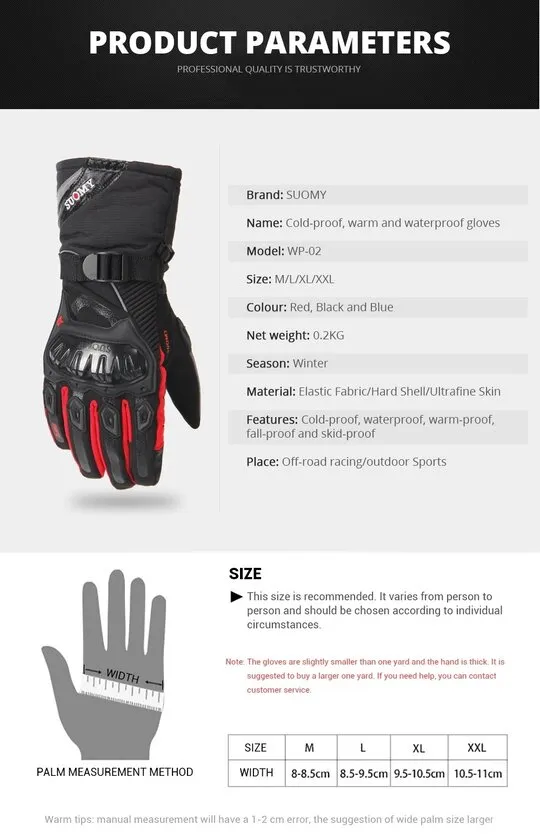 Military Tactical Waterproof Windproof Warm Gloves
