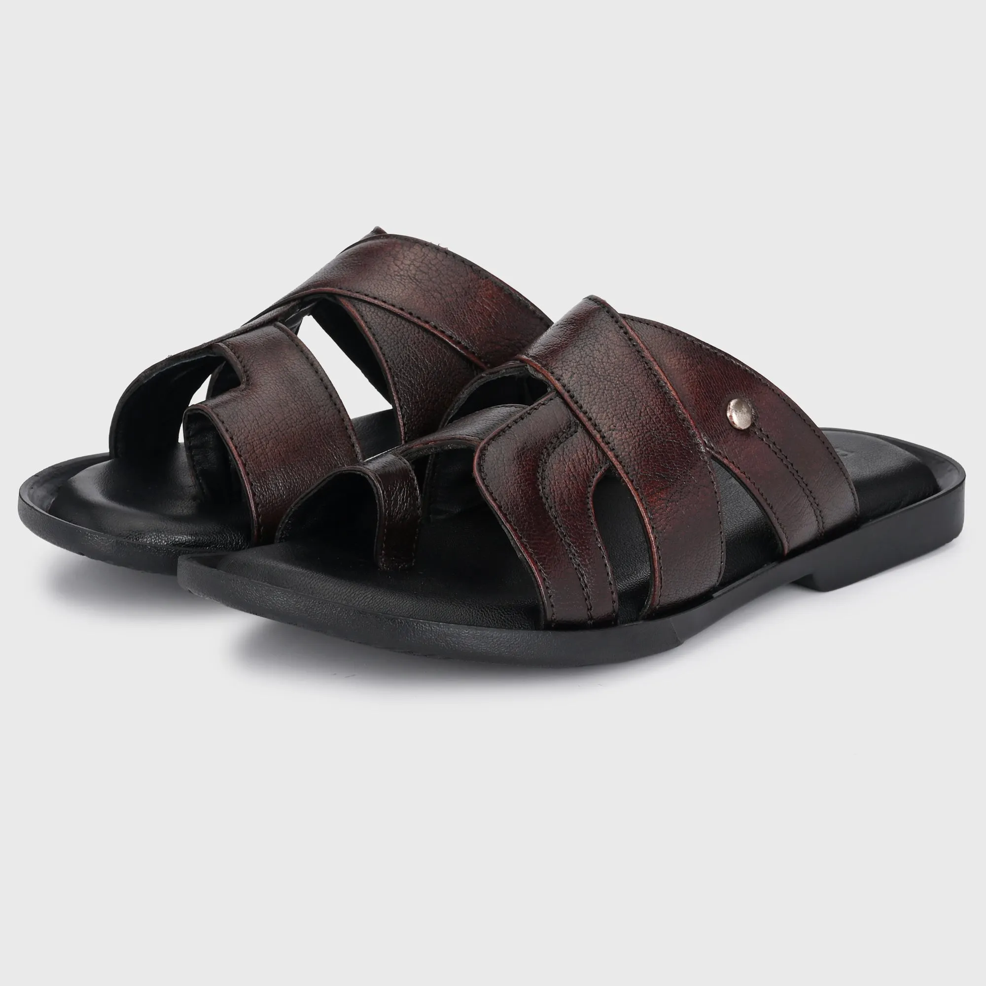 Modern Classic Men’s Leather Slippers for Men's