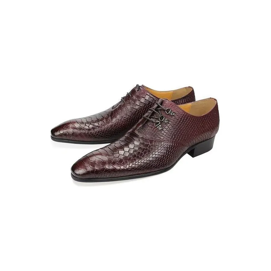 Opulessa Patterned Buckle Oxfords