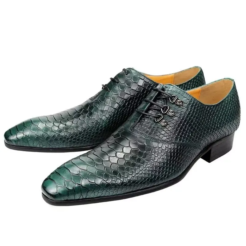 Opulessa Patterned Buckle Oxfords