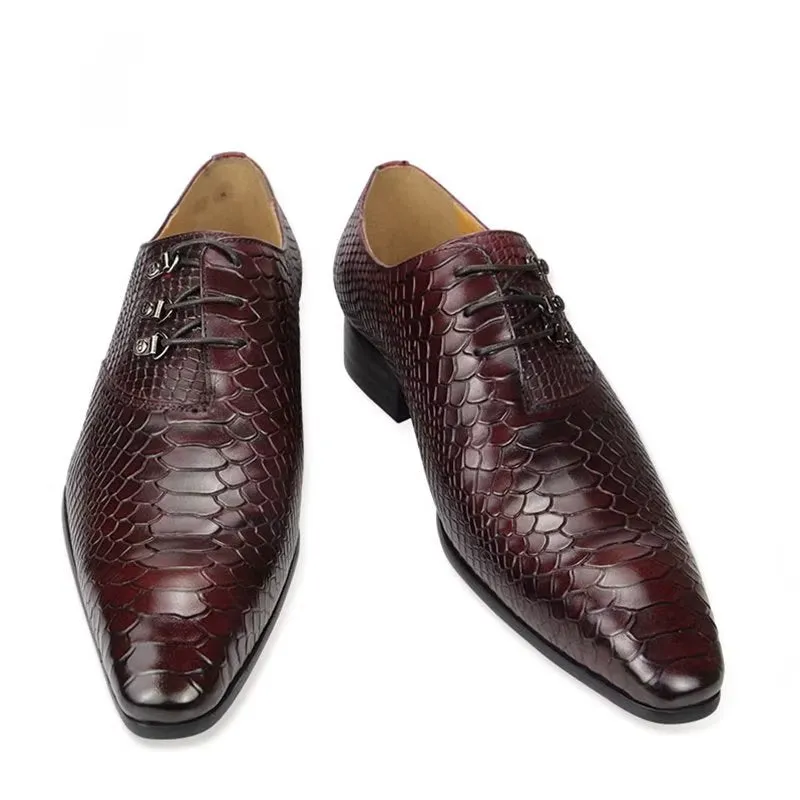 Opulessa Patterned Buckle Oxfords