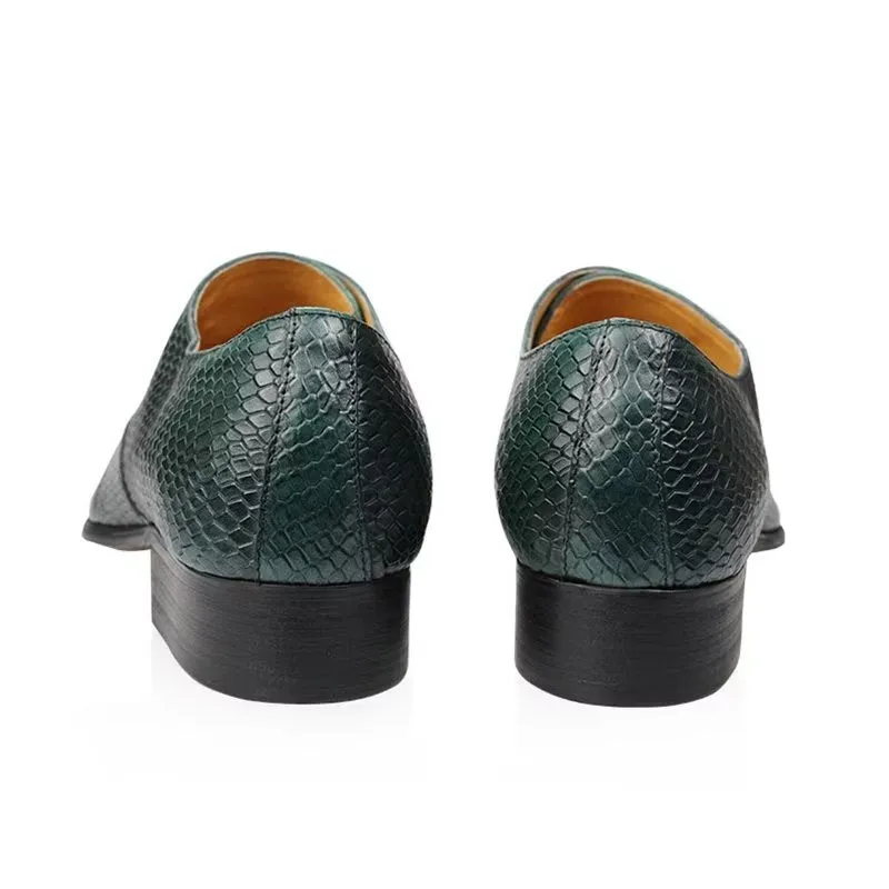 Opulessa Patterned Buckle Oxfords