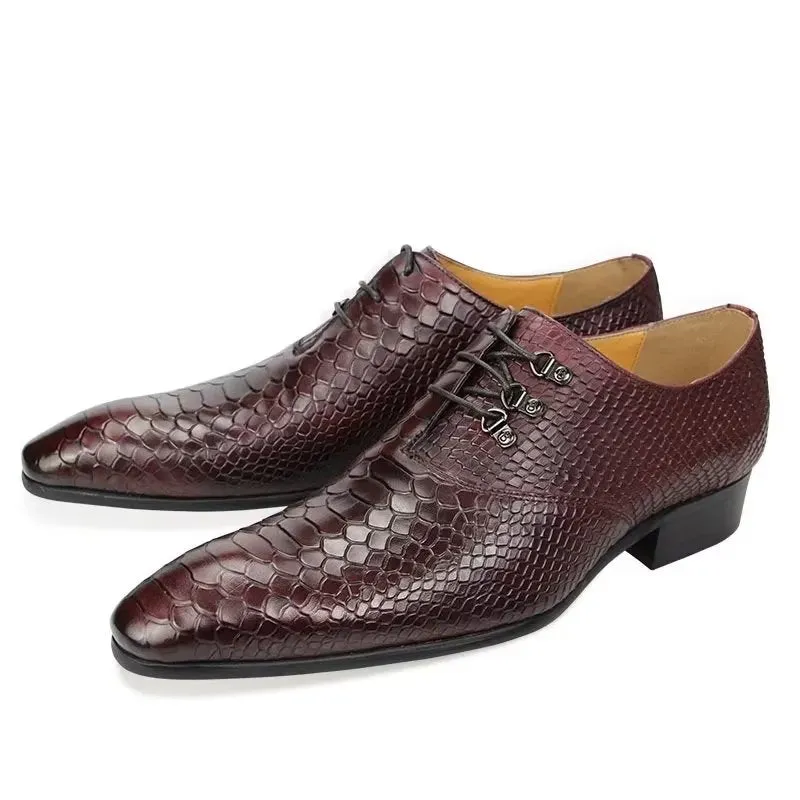 Opulessa Patterned Buckle Oxfords