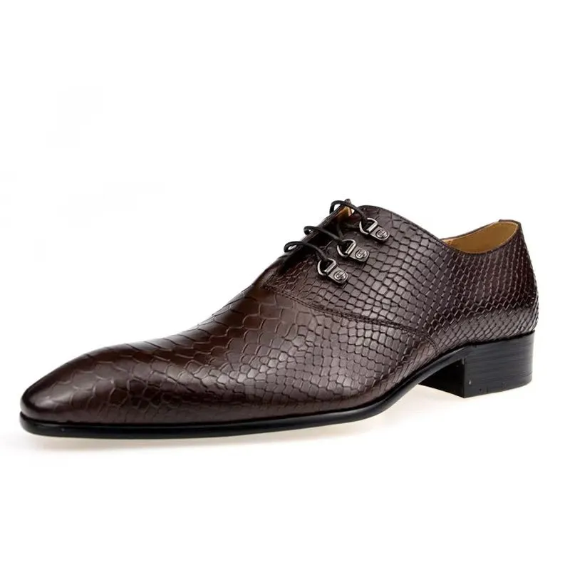 Opulessa Patterned Buckle Oxfords
