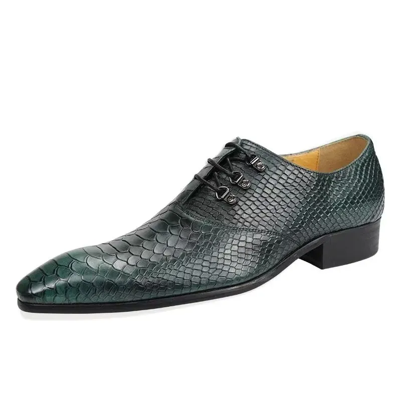 Opulessa Patterned Buckle Oxfords