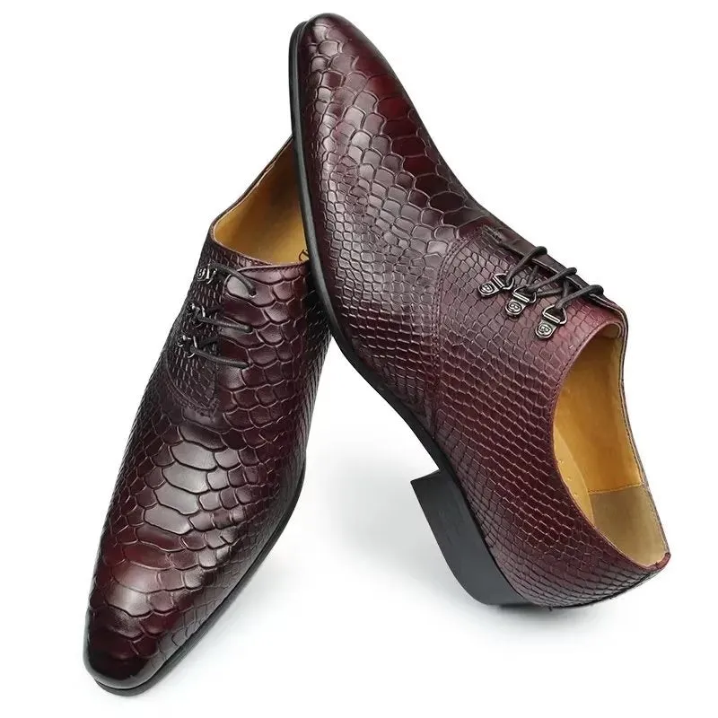 Opulessa Patterned Buckle Oxfords