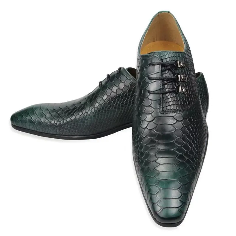 Opulessa Patterned Buckle Oxfords