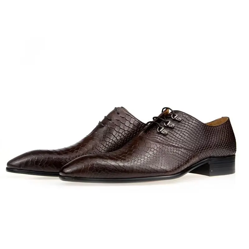 Opulessa Patterned Buckle Oxfords