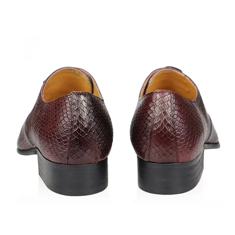 Opulessa Patterned Buckle Oxfords