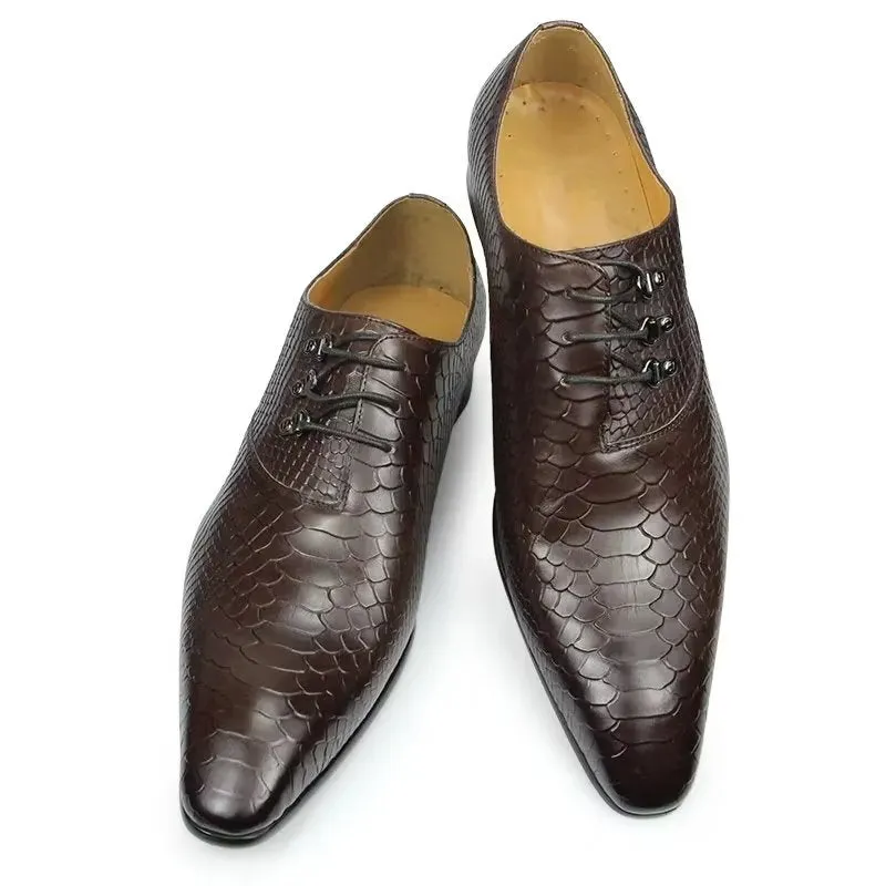 Opulessa Patterned Buckle Oxfords