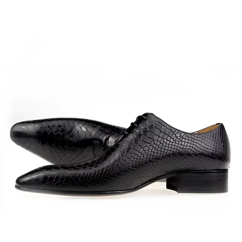 Opulessa Patterned Buckle Oxfords