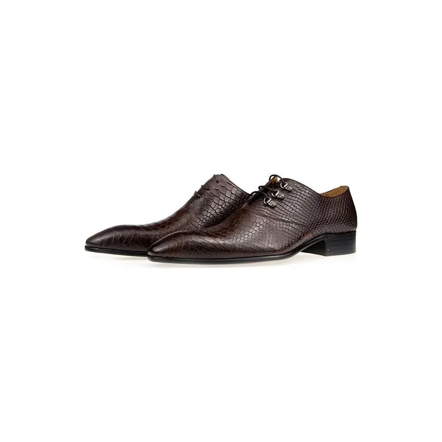 Opulessa Patterned Buckle Oxfords