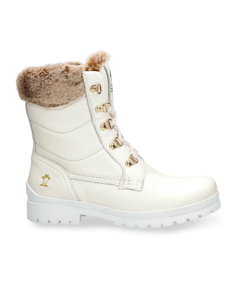 PANAMA JACK TUSCANI LACE UP LEATHER ANKLE BOOTS