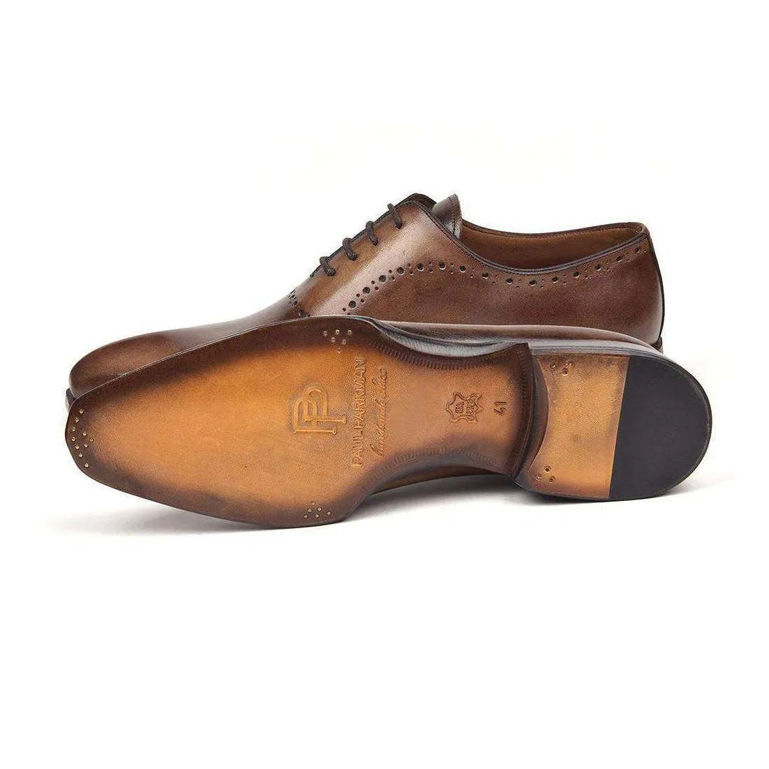 Paul Parkman Handmade Designer Shoes Men's Antique Brown Oxfords (PM5510)