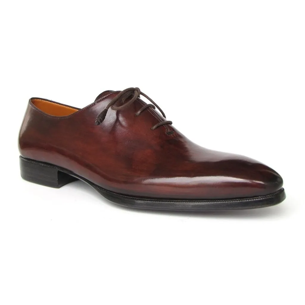 Paul Parkman Men's Oxford Dress Shoes Brown&amp;Bordeaux (ID#22T55)