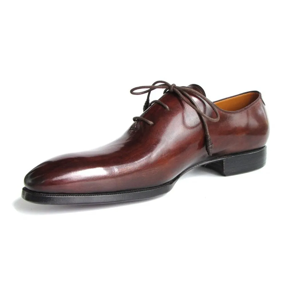 Paul Parkman Men's Oxford Dress Shoes Brown&amp;Bordeaux (ID#22T55)
