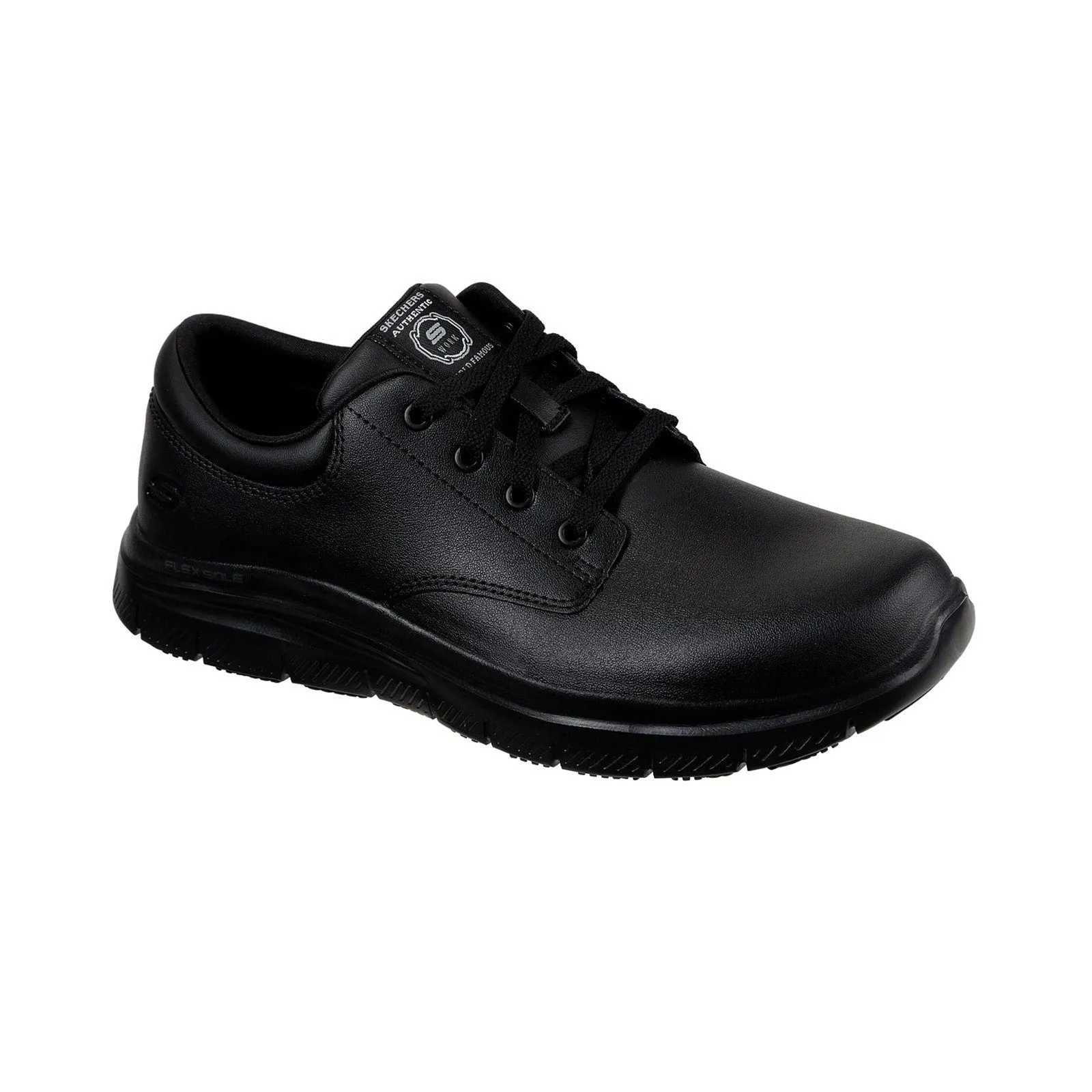 Skechers Mens Flex Advantage Fourche Sr Occupational Trainers - Black